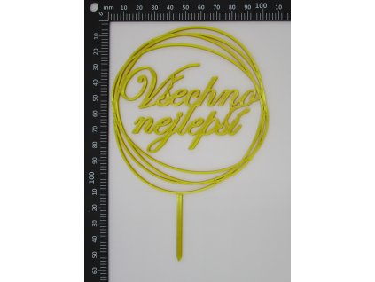 Zápich všechno nejlepší v kruhu
