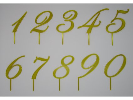 Číslo na dort 75 mm Edwardian sada