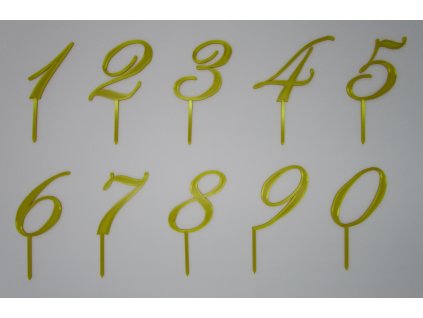 Číslo na dort 55 mm Edwardian sada