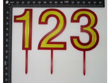 Číslo na dort 75 mm Swis