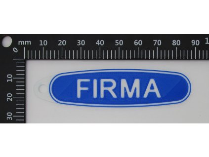 Klíčenka s logem firmy, 10 ks