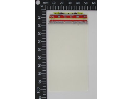 Záložka do knihy s lokomotivou řady 371 3D