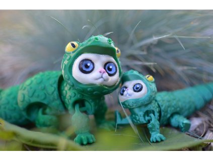 Krokokočka - kočka v krokodýlím převleku S