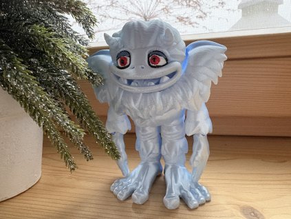 Vysmátý sněžný muž