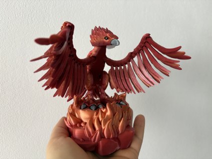 Pták Fénix s podstavcem