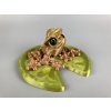 Podstavec pro žabičku L - list - zelená