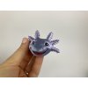 Magnetka na lednici - hlava Axolotla S -  fialová
