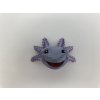 Magnetka na lednici - hlava Axolotla S -  fialová