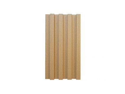 Teak zlatý, obkladový panel, 16 x 240 cm, WPC materiál (dřevo/plast)
