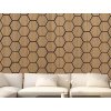 Akustický panel 3D Hexagon 630x768x19 vzor dub dřevěná dýha