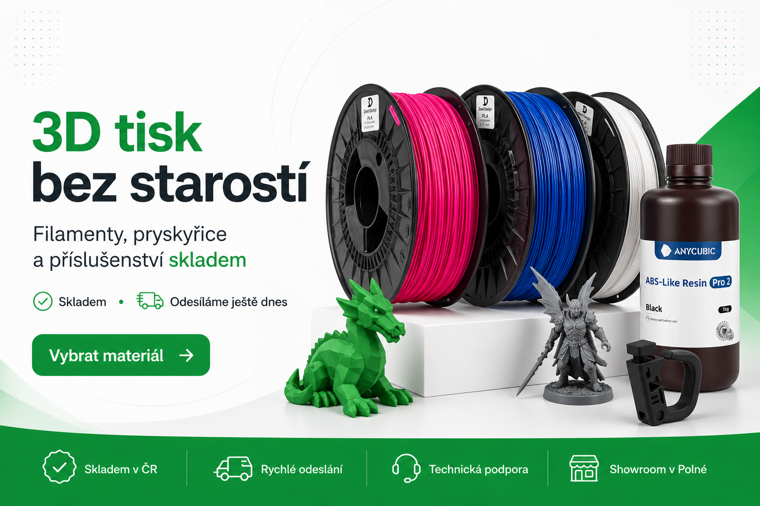 Filamenty skladem