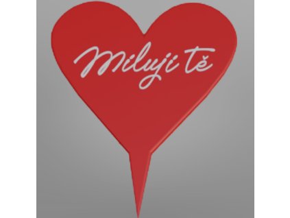 Zápich do květiny - SRDCE