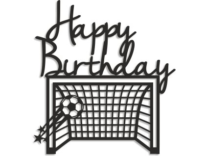 futbalova branka + happy birthday