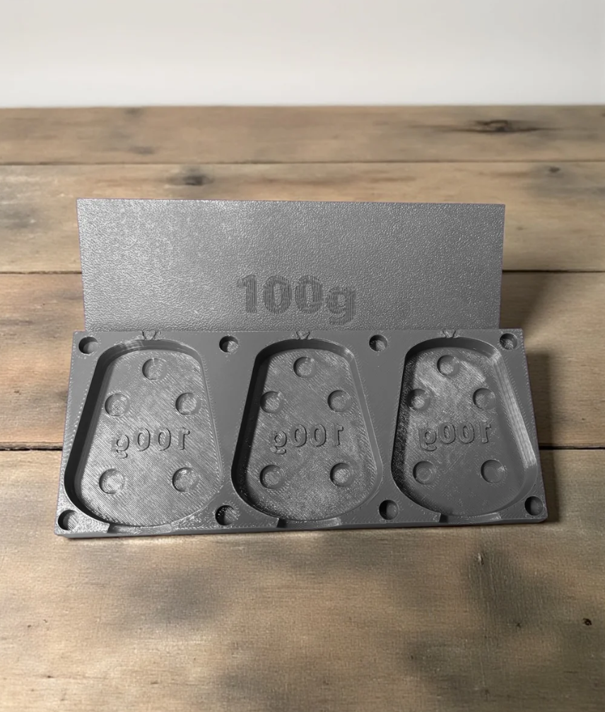 Forma Gripa na betonovou rybářskou zátěž 100 g