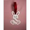 Visací 3D dekorace - Králíček s vajíčkem