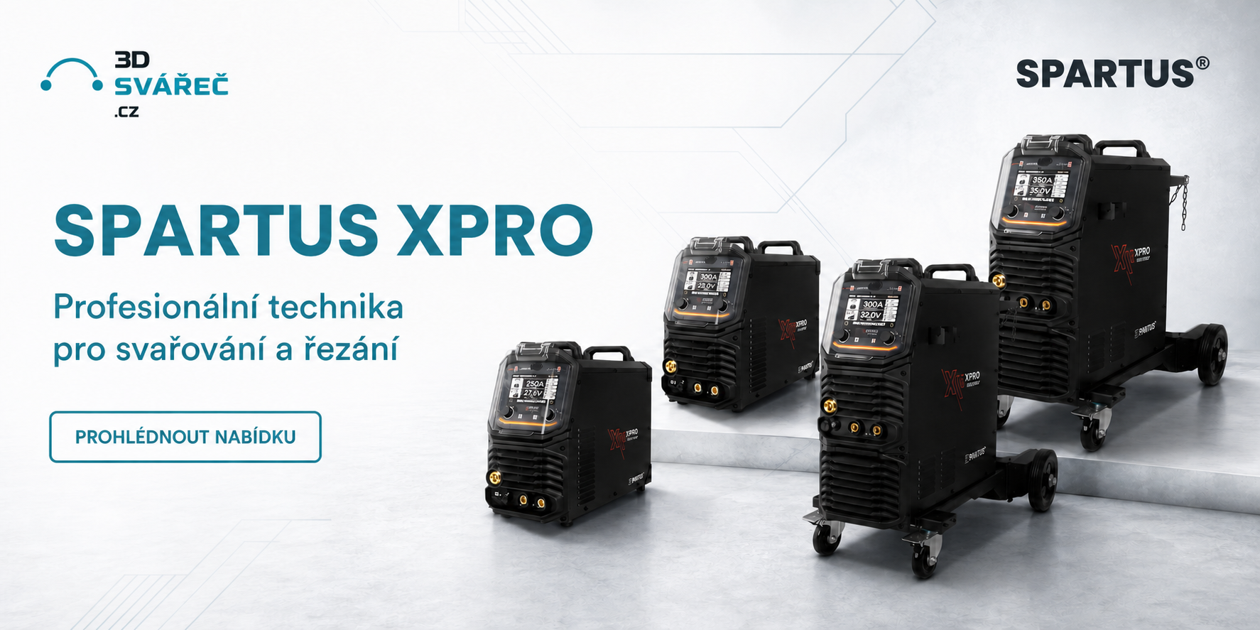 Profesionální svářečky SPARTUS XPro pro svařování a řezání