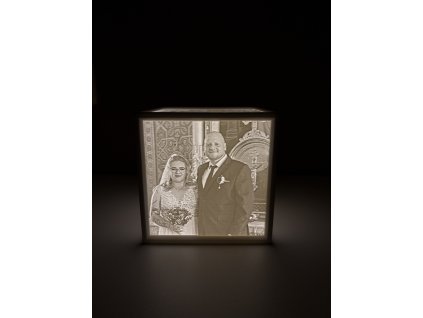 Lithofanová kostka s fotkami