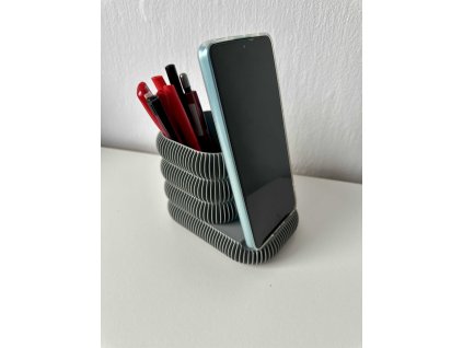 Multifunkční 3D tištěný stojan na tužky a mobil – moderní organizér na stůl