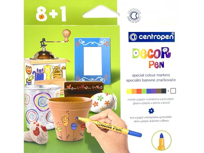 Popisovač Decor Pen Centropen 2738 9 barev