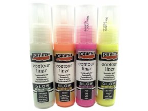 Intenzívně svítící barva / liner - Pentart