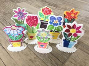 Autorský Stojánek ke kolekci Tvořivé květinky od 3D Tvořilkovo