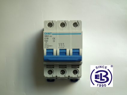 Jistič 1/3/B 6kA NB1-63 CHINT