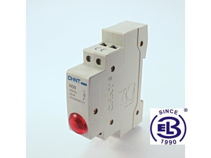 Kontrolka led 230V modrá jednonásobná ND9 ChiNT