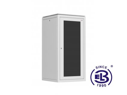 Rozvaděč stojanový SENSA, 32U, 800x800, šedý, skleněné dveře