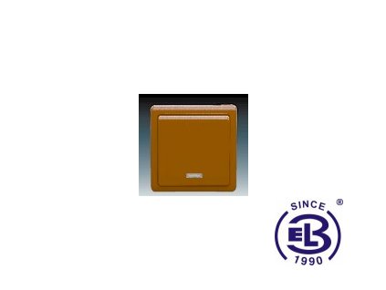 Spínač jednopólový se signalizační doutnavkou Classic, hnědý, řazení 1S, 3553-21289H3 ABB