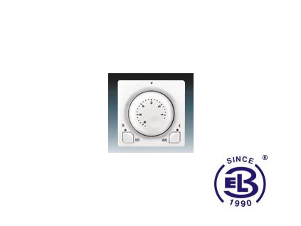 Termostat univerzální s otočným nastavením teploty Swing/Swing L, jasně bílý, 3292G-A10101B1 ABB