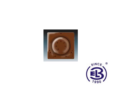 Termostat univerzální s otočným nastavením teploty Swing/Swing L, hnědý, 3292G-A10101H1 ABB