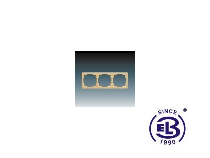 Rámeček pro elektroinstalační přístroje trojnásobný Swing, béžový, 3901G-A00030D1 ABB