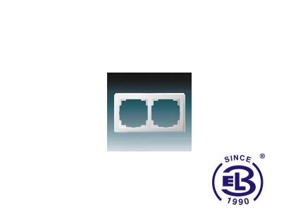 Rámeček pro elektroinstalační přístroje dvojnásobný Swing L, jasně bílý, 3901J-A00020B1 ABB