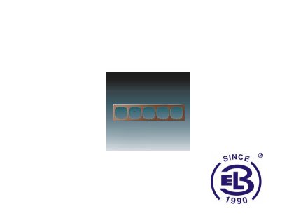 Rámeček pro elektroinstalační přístroje pětinásobný Swing L, hnědý, 3901J-A00050H1 ABB