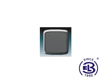 Vysílač RF s krátkocestným ovladačem, nástěnný Tango, kouřová šedá, 3299A-A11908S2 ABB