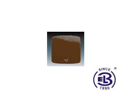 Kryt spínače žaluziového Busch-Jalousiecontrol II s krátkým ovladačem Tango, hnědá, 3299A-A110H ABB