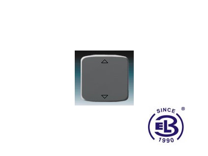 Kryt spínače žaluziového Busch-Jalousiecontrol II s krátkým ovladačem Tango, kouřová šedá, 3299A-A110S2 ABB