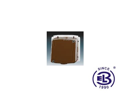 Svorkovnice pětipólová s krytem Tango, hnědá, 3938A-A106H ABB