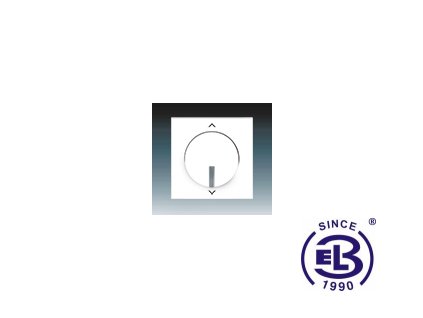 Kryt spínače žaluziového Busch-Jalousiecontrol II s krátkocestným ovladačem Neo/Neo Tech, bílá/ledová šedá, 3299M-A0011044 ABB