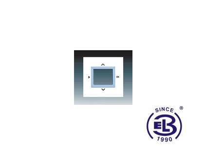 Kryt ovladače časového komfortního Busch-Timer Neo/Neo Tech, bílá/ledová modrá, 3299M-A4010041 ABB