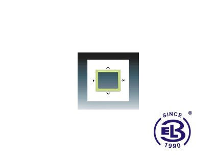 Kryt ovladače časového komfortního Busch-Timer Neo/Neo Tech, bílá/ledová zelená, 3299M-A4010042 ABB