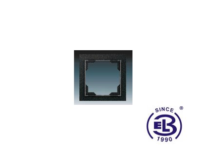 Rámeček pro elektroinstalační přístroje jednonásobný Neo/Neo Tech, onyx, 3901M-A0011037 ABB