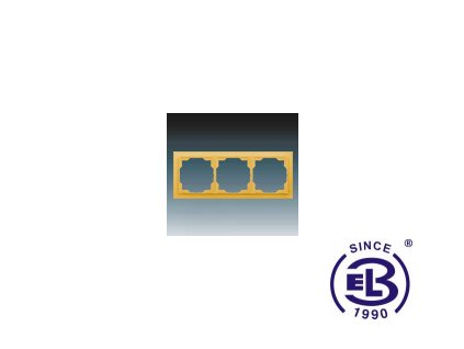 Rámeček pro elektroinstalační přístroje trojnásobný Neo/Neo Tech, ledová oranžová, 3901M-A0013043 ABB
