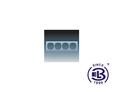 Rámeček pro elektroinstalační přístroje čtyřnásobný Neo/Neo Tech, ledová modrá, 3901M-A0014041 ABB