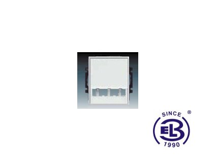 Kryt pro prvky Panduit Mini-Com nebo pro přístroj osvětlení s LED Element, bílá/ledová šedá, 5014E-A0040004 ABB