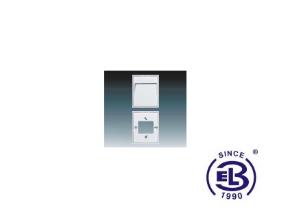 Kryt pro domovní telefon s displejem a hands-free ovládáním Element, bílá/bílá, 3300E-A4036003 ABB