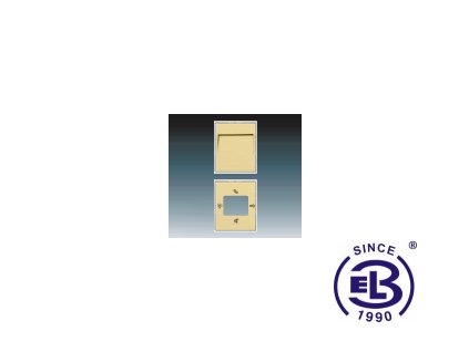 Kryt pro domovní telefon s displejem a hands-free ovládáním Element, slonová kost/ledová bílá, 3300E-A4036021 ABB