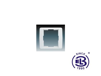 Rámeček pro elektroinstalační přístroje jednonásobný Element, bílá/bílá, 3901E-A0011003 ABB