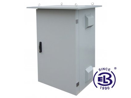 Rozvaděč termoizolovaný LC-07+, 24U, 700x600, šedý, ventilační jednotka na pravé straně