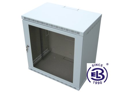 Rozvaděč nástěnný nýtovaný 19", LC-23, 21U, 400mm, šedý, nedělený, větraný
